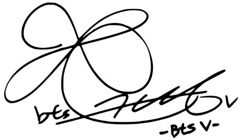 v bts png|bts v signature png.